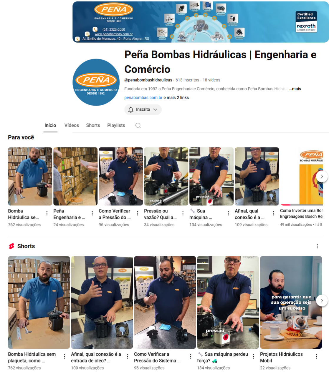 Conheça o Canal da Peña no YouTube com conteúdos técnicos de Hidráulica Mobil! Novidades Youtube Canal  Conteúdo Técnico Hidráulica Mobil 
